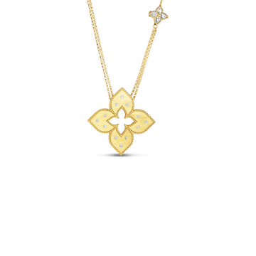 Roberto Coin Inc. Jewellery - Necklace Roberto Coin 18K 0.20ct Venetian Princess Gold Diamond Necklace