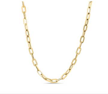 Roberto Coin Inc. Jewellery - Necklace Roberto Coin 18k Classic Gauge Paperclip Oro Collar