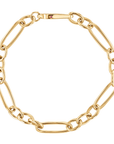 Roberto Coin Inc. Jewellery - Bracelet Roberto Coin 18K Designer Gold Alternating Oval Link Bracelet