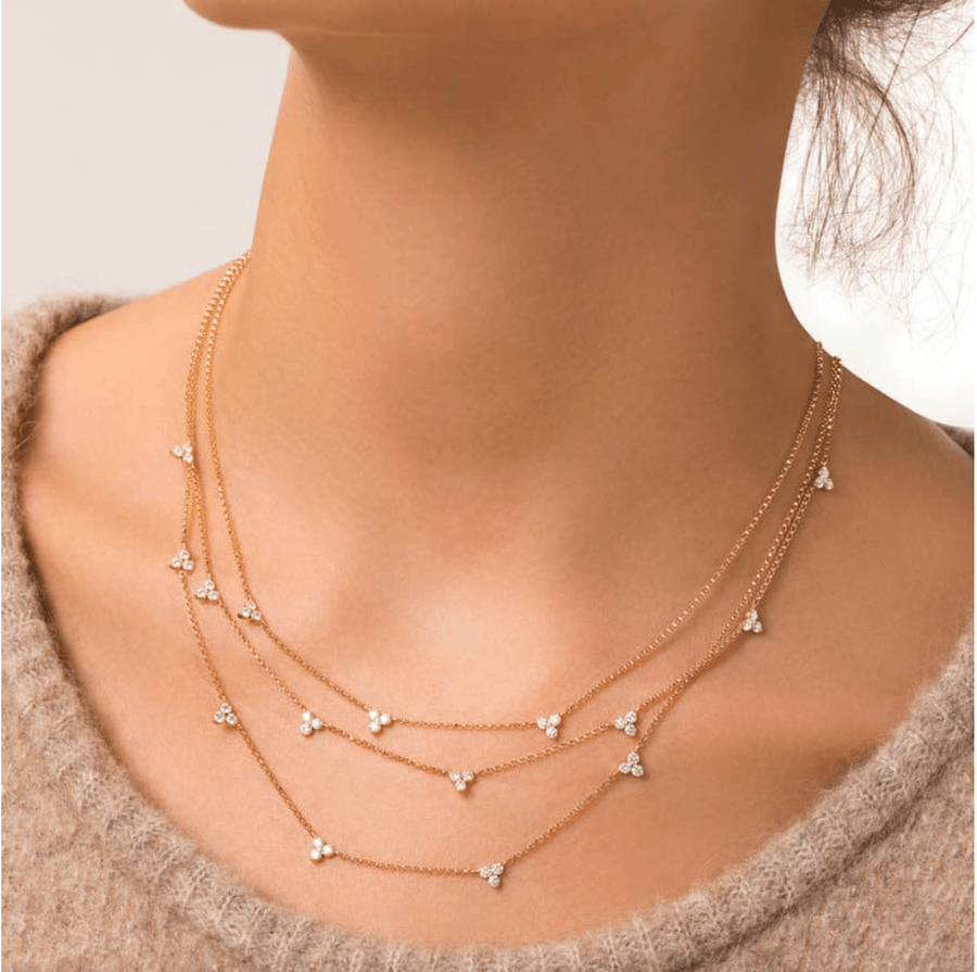 Flower sales station necklace