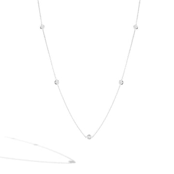 Roberto Coin Inc. Jewellery - Necklace Roberto Coin 18K White Gold 5 Station Diamond Necklace