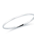 Roberto Coin Inc. Jewellery - Bracelet Roberto Coin 18K White Gold Smooth Oval Hinged Bangle
