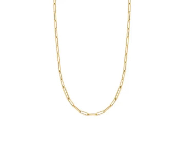 Roberto Coin Inc. Jewellery - Necklace Roberto Coin 18K Yellow Gold 22" Paperclip Link Chain