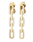 Roberto Coin Inc. Jewellery - Earrings - Drop Roberto Coin 18K Yellow Gold 3 Link Drop Earrings