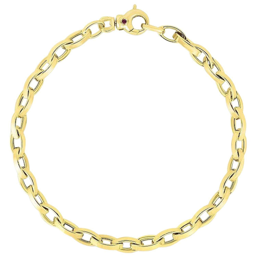 Roberto Coin Inc. Jewellery - Bracelet Roberto Coin 18K Yellow Gold Almond Link Bracelet
