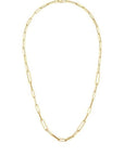 Roberto Coin Inc. Jewellery - Necklace Roberto Coin 18K Yellow Gold Alternating Paperclip Link Chain