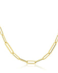 Roberto Coin Inc. Jewellery - Necklace Roberto Coin 18K Yellow Gold Alternating Paperclip Link Chain