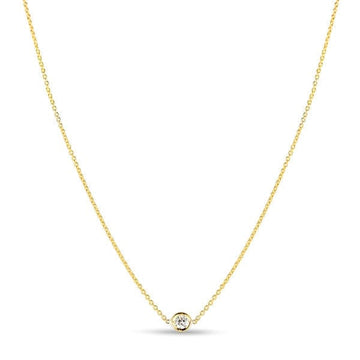 Roberto Coin Inc. Jewellery - Necklace Roberto Coin 18K Yellow Gold Diamond Solitaire Necklace