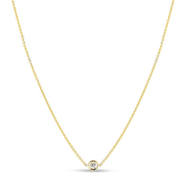 Roberto Coin Inc. Jewellery - Necklace Roberto Coin 18K Yellow Gold Diamond Solitaire Necklace