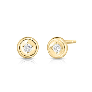 Roberto Coin Inc. Jewellery - Earrings - Stud Roberto Coin 18K Yellow Gold Diamond Studs