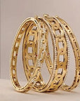 Roberto Coin Inc. Jewellery - Bracelet Roberto Coin 18K Yellow Gold Navarra Hinged Bangle