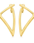 Roberto Coin Inc. Jewellery - Earrings - Hoop Roberto Coin 18K Yellow Gold Oro Triangular Earrings