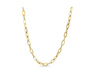 Roberto Coin Inc. Jewellery - Necklace Roberto Coin 18K Yellow Gold Paperclip Link 17" Chain