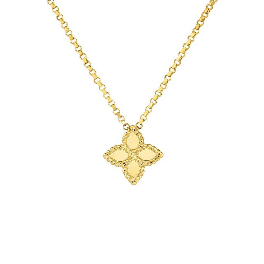 Roberto Coin Inc. Jewellery - Necklace Roberto Coin 18K Yellow Gold Princess Flower Necklace