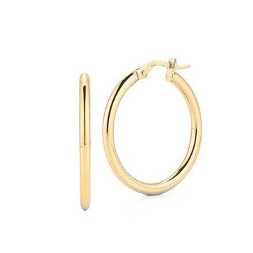 Roberto Coin Inc. Jewellery - Earrings - Hoop Roberto Coin 18K Yellow Gold Round Perfect Hoops