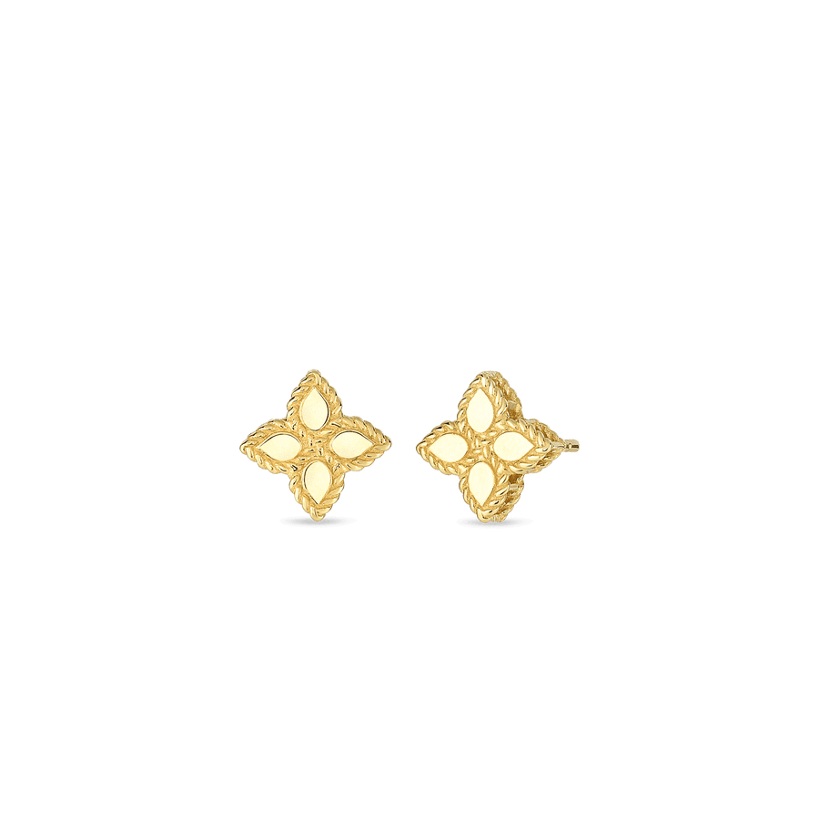 Roberto Coin Inc. Jewellery - Earrings - Stud Roberto Coin 18K Yellow Gold Small Princess Flower Studs
