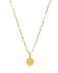 Roberto Coin Inc. Jewellery - Necklace Roberto Coin 18K Yellow Gold Venetian Princess Diamond and Mother of Pearl Medallion Necklace