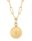 Roberto Coin Inc. Jewellery - Necklace Roberto Coin 18K Yellow Gold Venetian Princess Diamond and Mother of Pearl Medallion Necklace