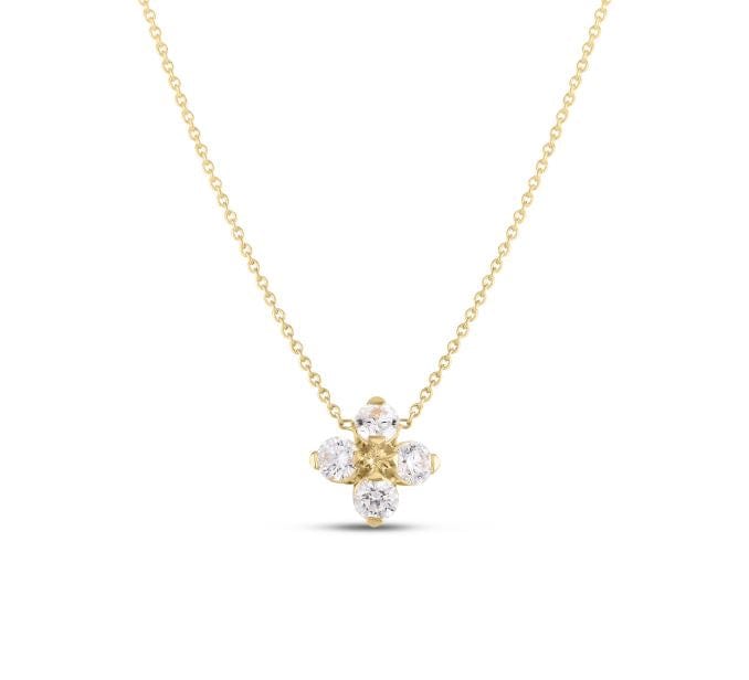 Roberto Coin Inc. Jewellery - Necklace Roberto Coin Love in Verona Floral Diamond Necklace