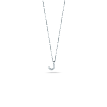 Roberto Coin Inc. Jewellery - Necklace Roberto Coin Love Letter J Pendant With Diamonds