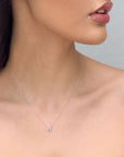 Roberto Coin Inc. Jewellery - Necklace Roberto Coin Tiny Treasures 18K White Gold Diamond Love Letter 'R' Necklace