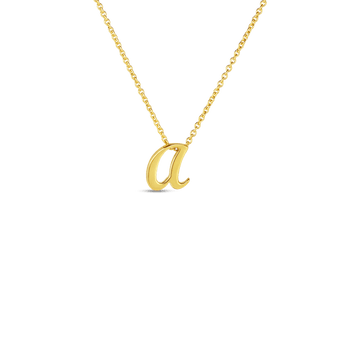 Roberto Coin Inc. Jewellery - Necklace Roberto Coin Tiny Treasures Love Letter 18K Gold 'A' Pendant