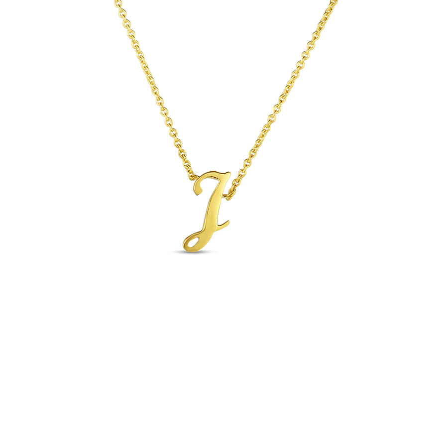 Roberto Coin Inc. Jewellery - Necklace Roberto Coin Tiny Treasures Love Letter 18K Gold 'J' Pendant