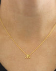 Roberto Coin Inc. Jewellery - Necklace Roberto Coin Tiny Treasures Love Letter 18K Gold 'M' Pendant