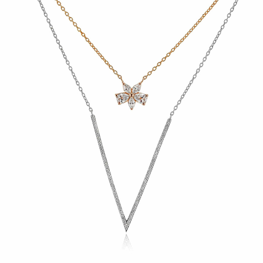 Simon G Jewellery - Necklace Simon G Rose Gold and Diamond Necklace