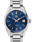 TAG Heuer Watch TAG Heuer Blue and Rose Gold Dial 36mm Lady Carrera Watch