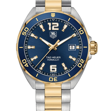 TAG Heuer Watch TAG Heuer Two-Tone and Blue Bezel 41mm Formula Watch
