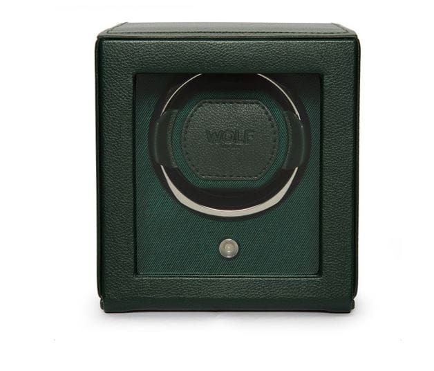 wolf designs Accessories - Watch Accessories WOLF Green Cub Single Watch Winder with Cover